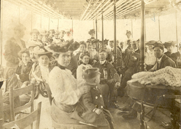 Steamship crossing Lake Tahoe. 1902.  Placer County Museums collection.