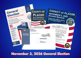 Graphic with various voting materials and text reading November 3, 2026 General Election over a blue background