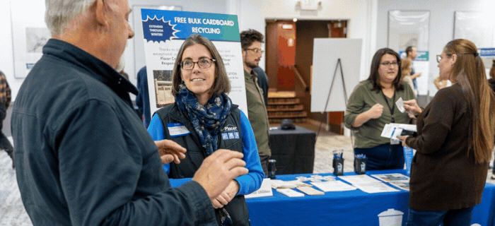 Rotating images of people at last week's Discover and Discuss Community Event inside the North Tahoe Event Center in Kings Beach.