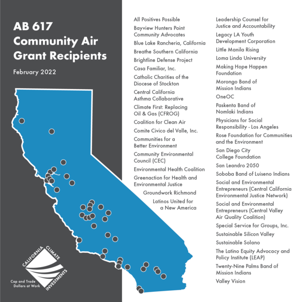 2022 CCI Air Grants Map