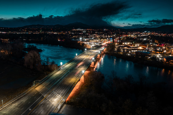 Cypress Bridge at Night 