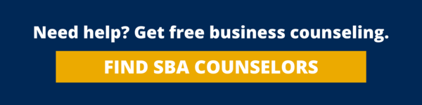 Need Help? Find a SBA Counselor