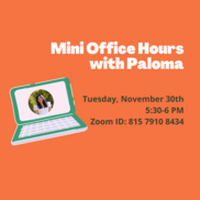 Mini Office Hours on November 30th from 5:30-6