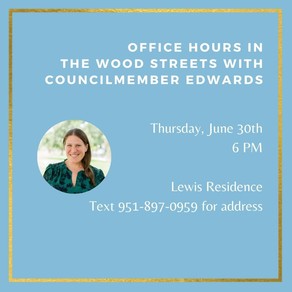 Office Hours in the Wood Streets - June 30th 6 PM
