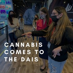 Cannabis Comes to The Dais: Councilmember Edwards pictured touring a dispensary in San Bernardino