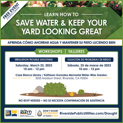 Click Here for more information about the Upcoming RPU Irrigation Troubleshooting Workshop on March 25, 2023