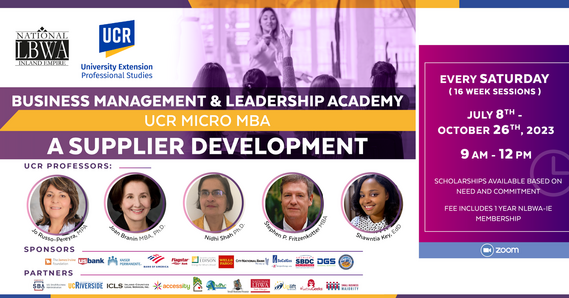 UCR Extension & National Latina Business Women Association's Business Management & Leadership Academy