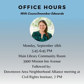 Office Hours at Main Library, 9-18 @5:45