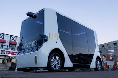 OHMIO self-driving shuttles land in Riverside. 