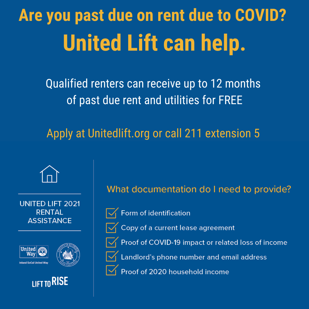 Documents needed for United Lift include your landlords contact information and a form of I.D. Visit the website for more.