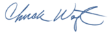 Chuck Washington's signature