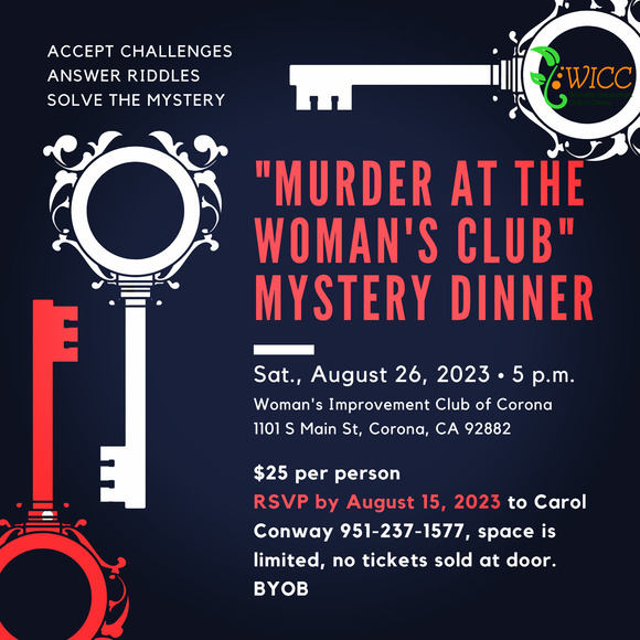 "Murder at the Woman's Club" Mystery Dinner