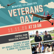 Menifee Veterans Day Flyer