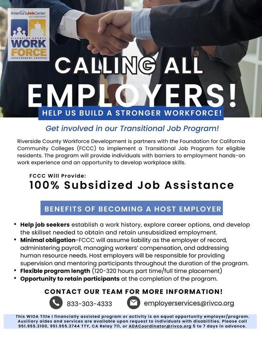 Transitional Employment Program