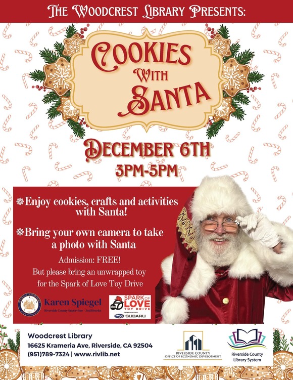 Woodcrest Cookies with Santa