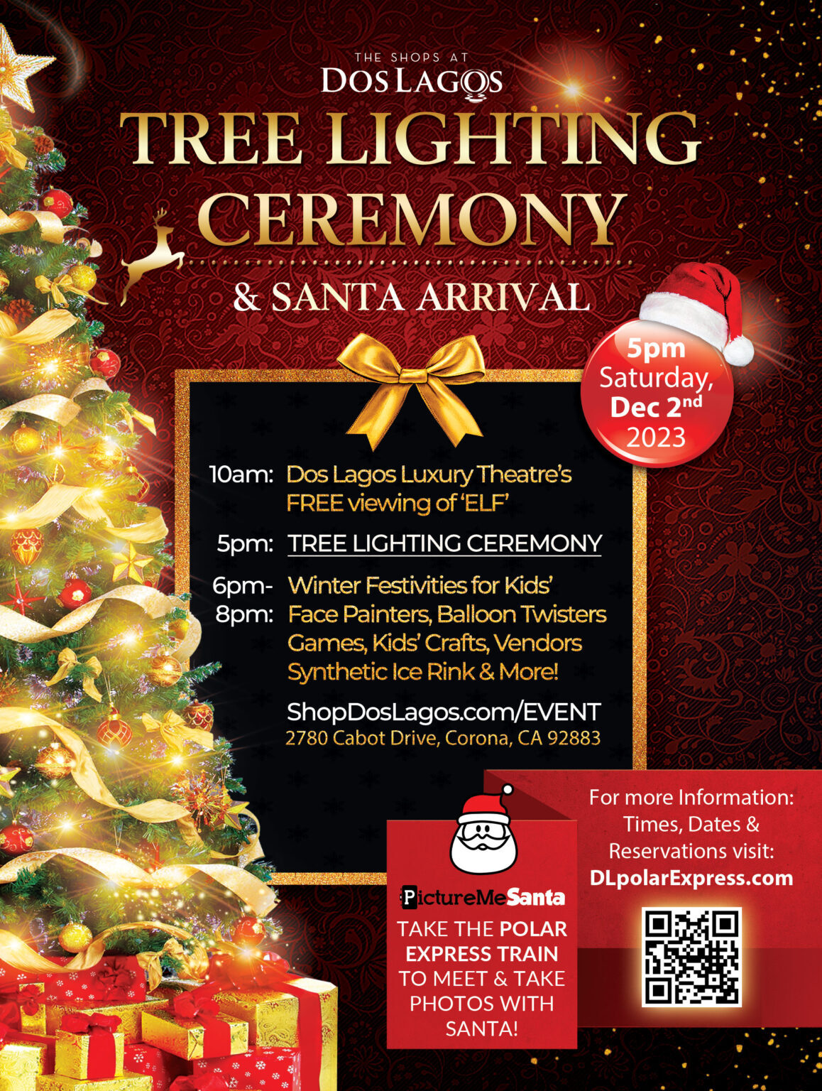 Tree Lighting Ceremony & Santa Arrival at the Shops at Dos Lagos