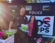 Toy Collection for Corona Police Department Kids & Cops Holiday Magic