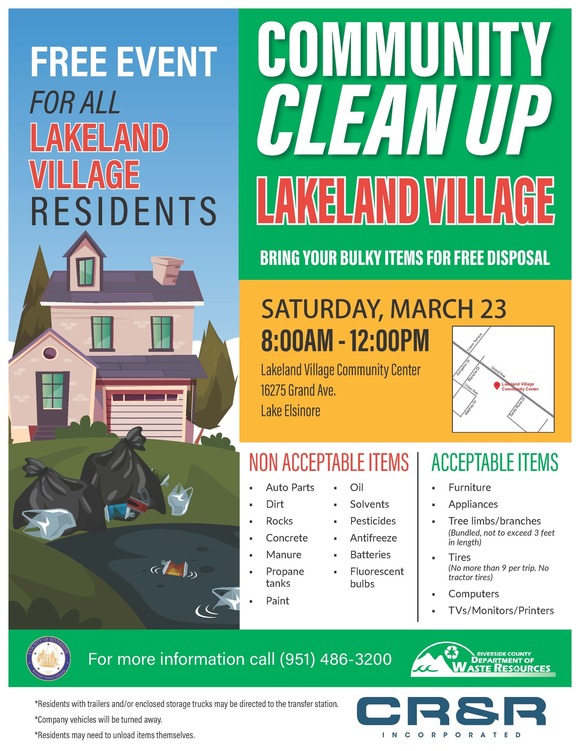 Lakeland Village Community Clean Up