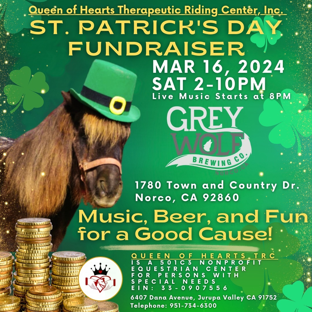 Queen of Hearts Therapeutic Riding Center's St. Patrick's Day Fundraiser