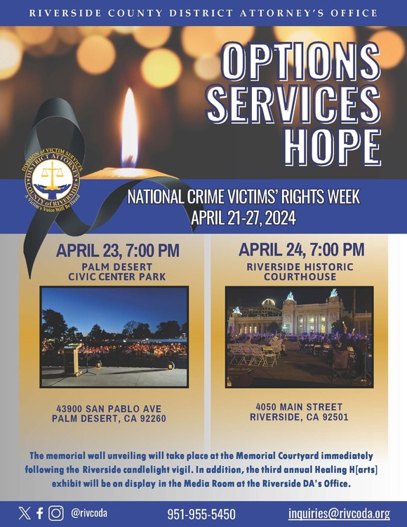 National Crime Victims' Rights Week Candlelight Vigil