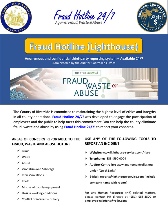 Fraud Hotline