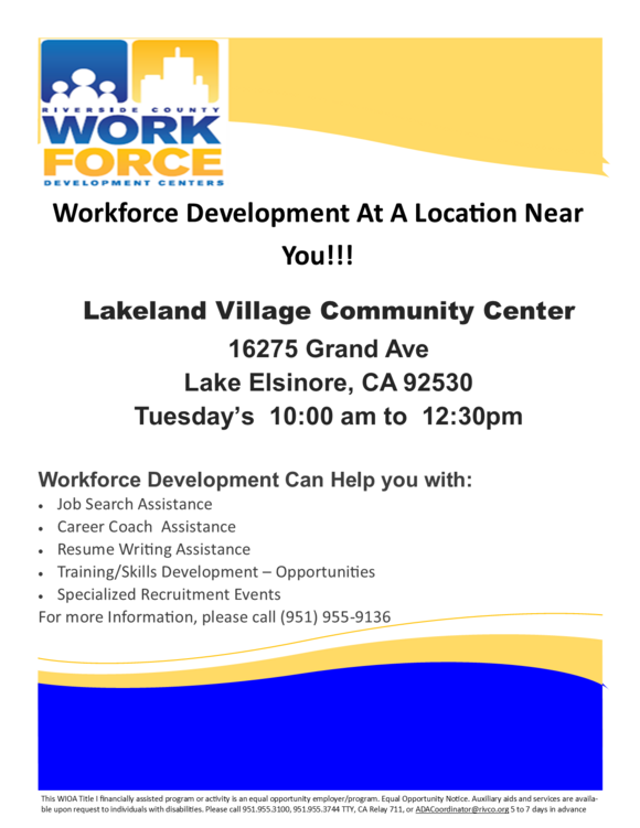 Workforce Development Flyer