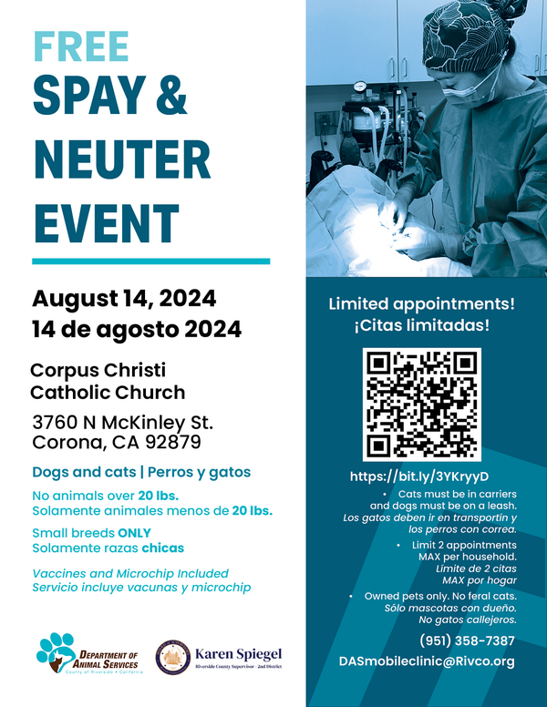 FREE Spay & Neuter Event