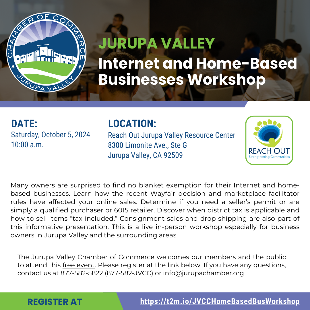 Jurupa Valley Internet and Home Business Workshop