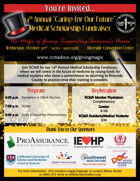  14th Annual "Caring for our Future" Medical Scholarship Fundraiser