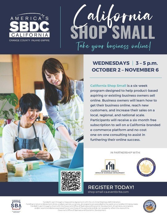 SBDC California Shop Small