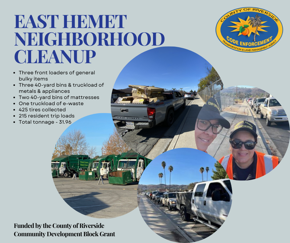 East Hemet Clean up