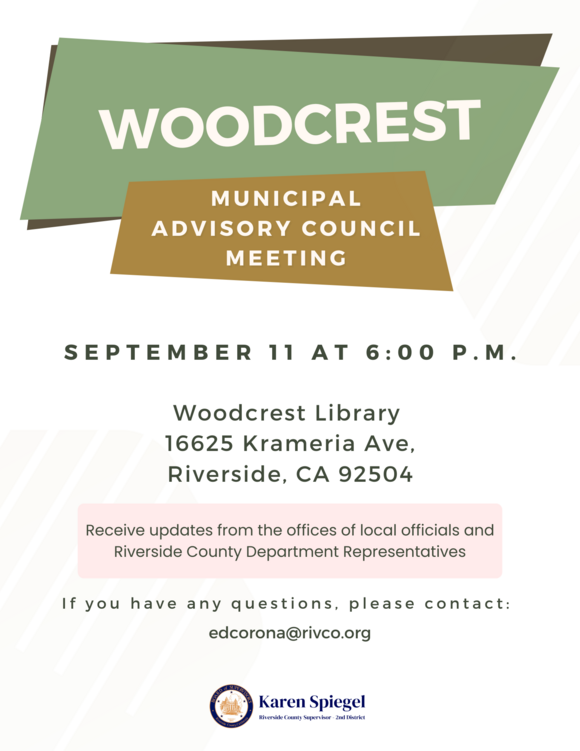 Woodcrest MAC Sept 2025