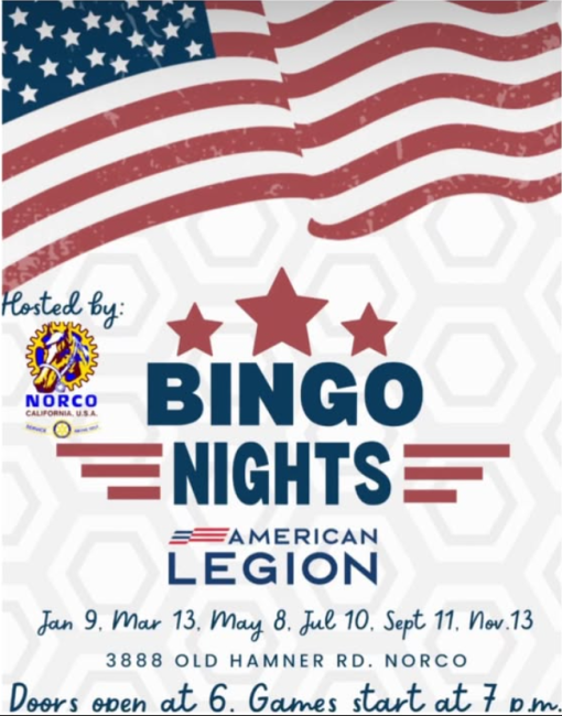 Norco Rotary Bingo