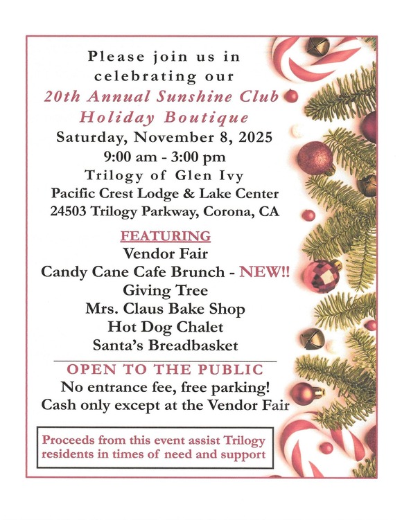 Sunshine Club Holiday Market