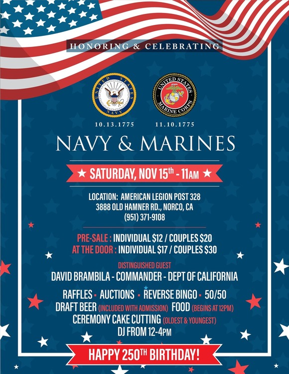 Navy and Marines Birthday
