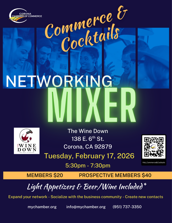 Corona Chamber's Commerce & Cocktails