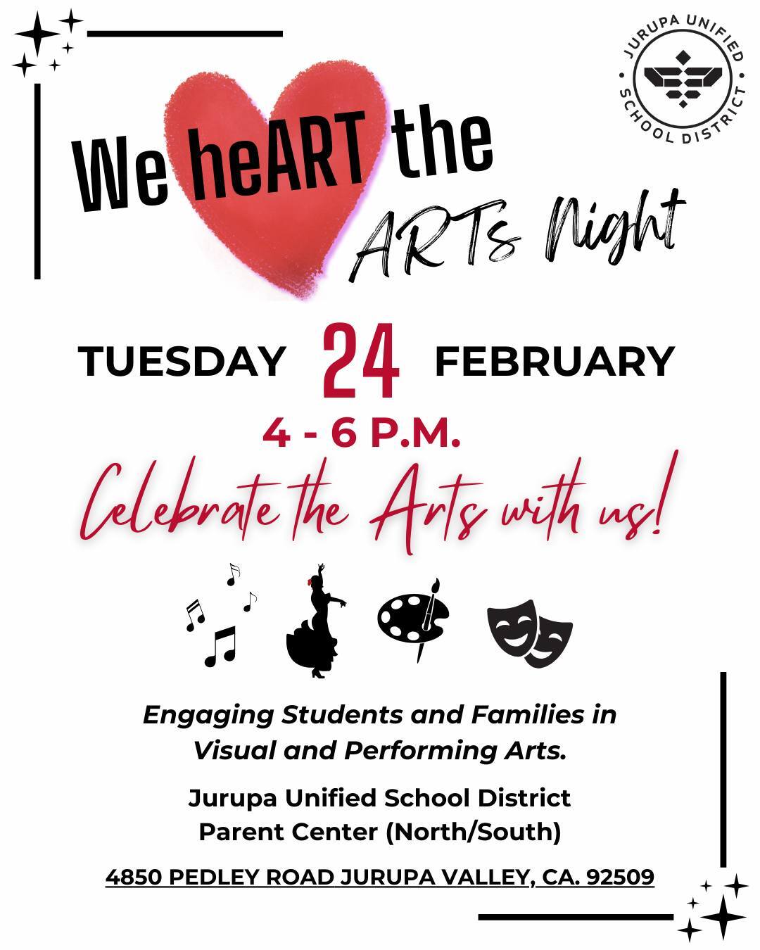 Jurupa Unified School District's We HeART the Arts Night