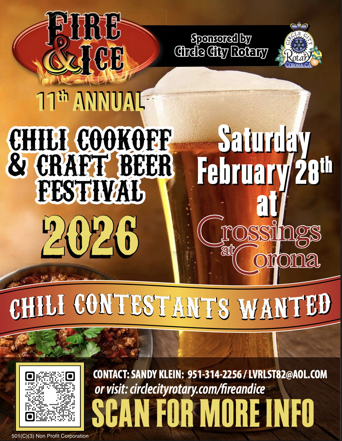 Corona Rotary's Fire N Ice Chili Cookoff