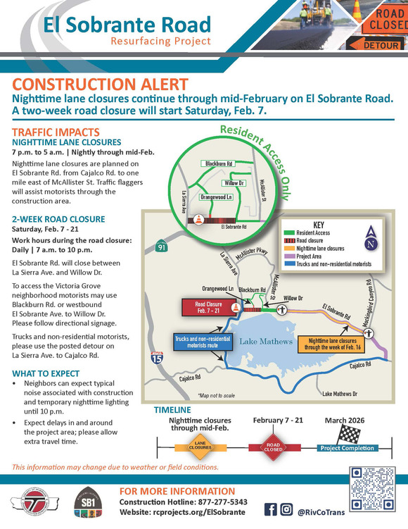 El Sobrante Traffic Closure