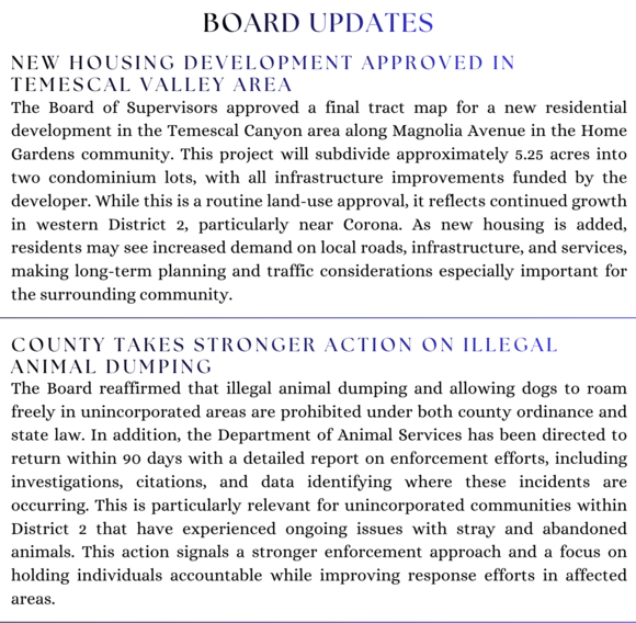 Board Updates 