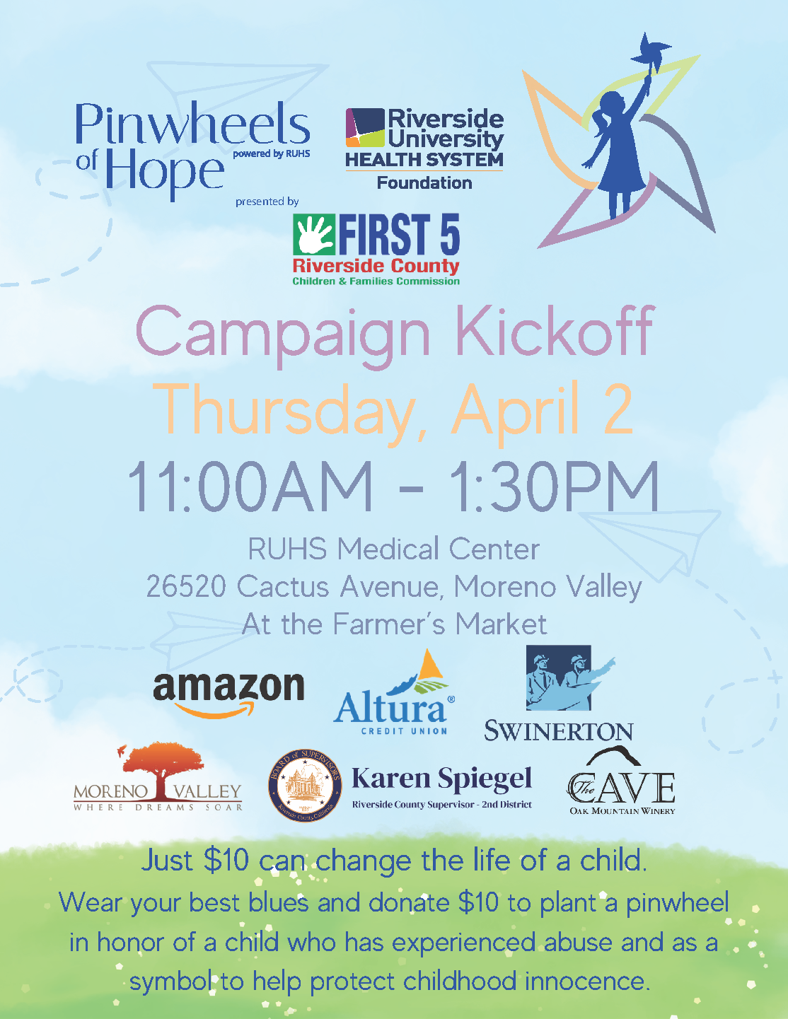 Pinwheels of Hope Campaign Kickoff