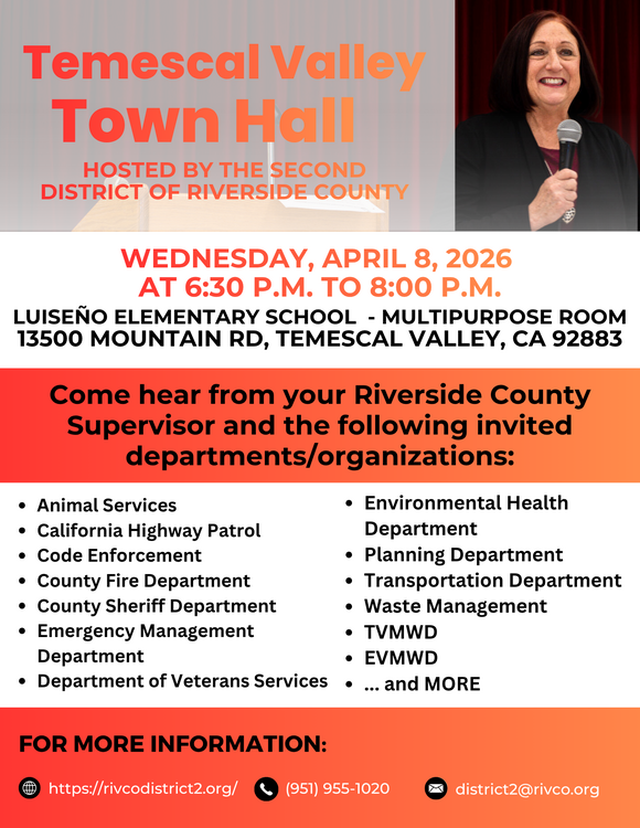 Temescal Valley Town Hall Meeting 2026