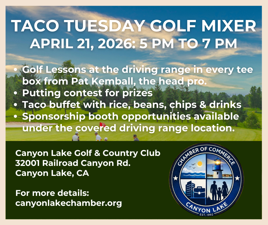 Canyon Lake Chamber of Commerce's Taco Tuesday Golf Mixer