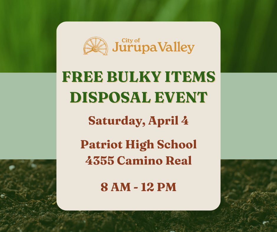 FREE Bulky Items Disposal Event