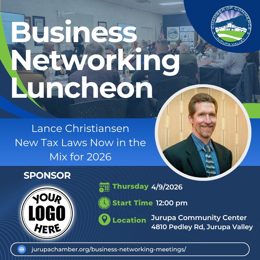 Jurupa Valley Chamber Business Networking Luncheon
