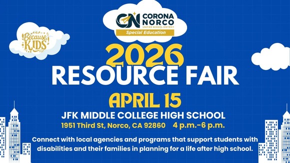 Corona-Norco Unified School District 2026 Resource Fair