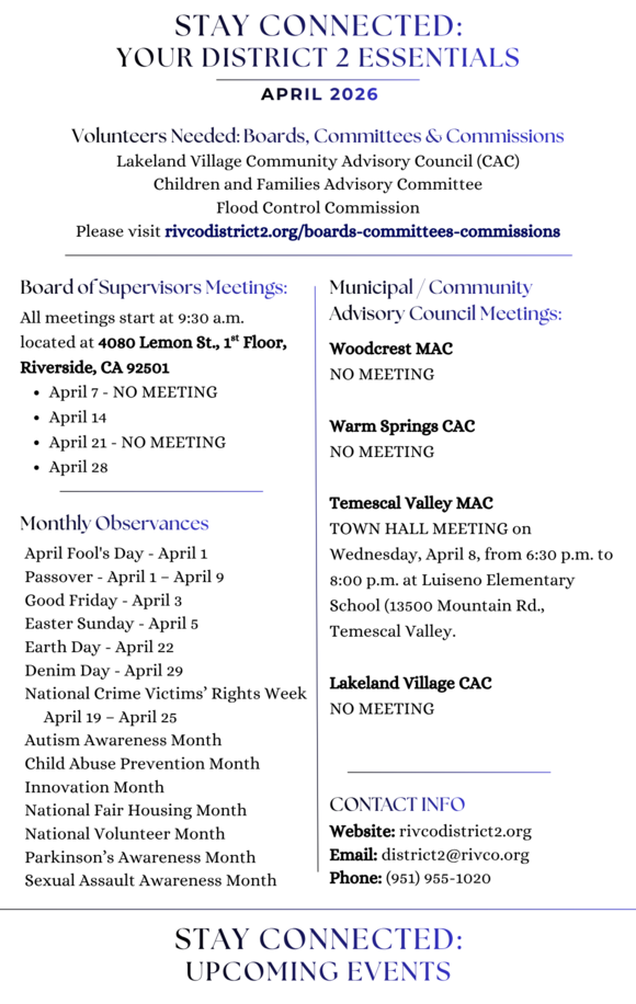 District 2 Essentials - April 2026