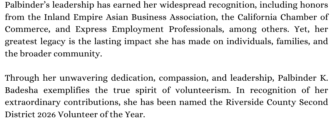 Volunteer of the Year