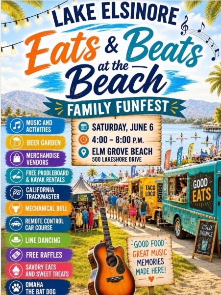 Eats and Beats at the Beach in Lake Elsinore