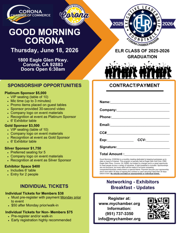 Good Morning Corona ELR Graduation
